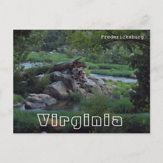 Fredericksburg Virginia Postkarte (Vorderseite)