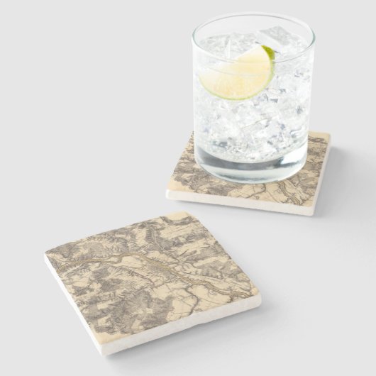 Fredericksburg, Virginia Steinuntersetzer (Seitenansicht)