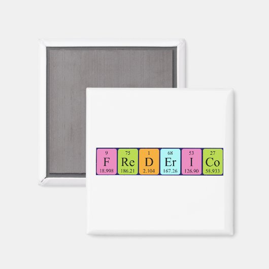 Frederico Periodenmagnet Magnet (Vorderseite/Rückseite)