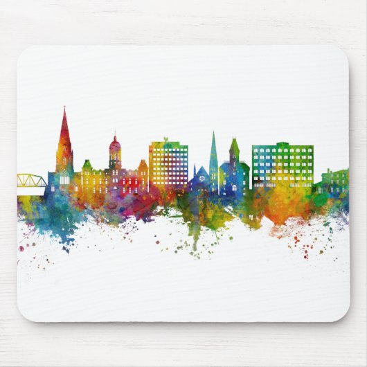 Fredericton Canada Skyline Mousepad (Vorne)