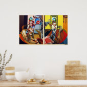 Frederik Bellanger femme&homme jambes croisees Poster (Küche)