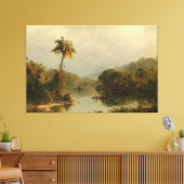 FREDERISCHE KIRCHE - TROPISCHE LANDSCHAFT - 1855 LEINWANDDRUCK (Insitu (Wohnzimmer))