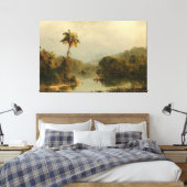 FREDERISCHE KIRCHE - TROPISCHE LANDSCHAFT - 1855 LEINWANDDRUCK (Insitu (Schlafzimmer))