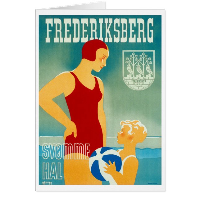 Frederiskberg Dänemark Vintage Poster restauriert (Vorne)