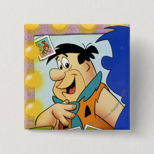 Fredflintstone-Blick im Spiegel Button