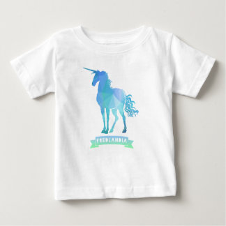 Fredlandia Unicorn Kleinkind Ruffle Kleid Baby T-shirt