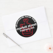Frednecks Drunkard Decal (Blatt 6) Runder Aufkleber (Umschlag)
