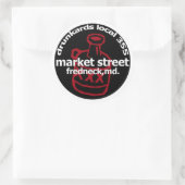 Frednecks Drunkard Decal (Blatt 6) Runder Aufkleber (Tasche)