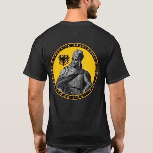 Fredrick Barbarossa Porträt-Siegel-Shirt T-Shirt (Rückseite)