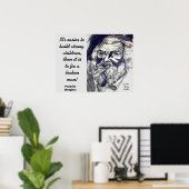 FREDRICK DOUGLASS QUOTE POSTER (Heimbüro)