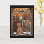 Fredricks Fenster - ursprüngliche Kunst-Gruß-Karte Karte (Gelbe Blume)