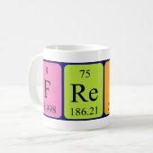 Fredy Periodenname Tasse (Vorderseite Links)