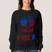 FREE AF USA Amerikanischer Flaggenstaat Patriotic Sweatshirt (Vorderseite)