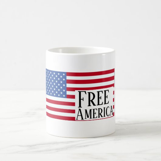 Free America Coffee Mug Kaffeetasse (Mittel)