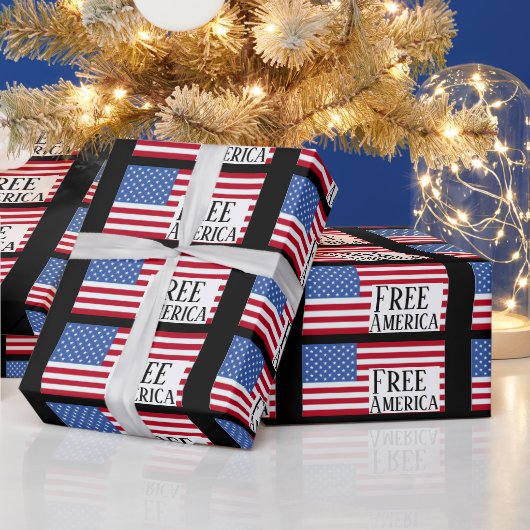 Free America-Geschenkpapier Geschenkpapier (Feiertage)
