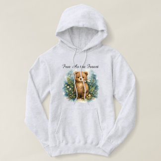 Free As the Forest Bären-Hoodie - Wald  Hoodie