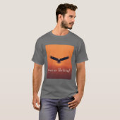 Free as the Wind | Flying Eagle Inspirational T-Shirt (Vorne ganz)