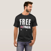 Free Australia Australian Flag T-Shirt (Vorne ganz)