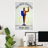 Free Band Concerts 1941 WPA Poster (Heimbüro)