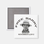 FREE BARRY Magnet (Vorderseite/Rückseite)