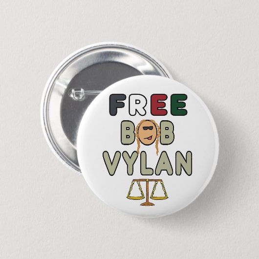 Free Bob Vylan Button (Vorne & Hinten)