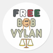 Free Bob Vylan Runder Aufkleber (Vorderseite)
