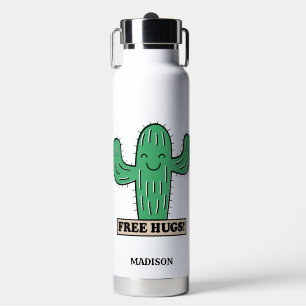 Free Cactus Hugs individuelle Name Trinkflasche