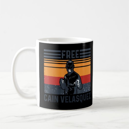 Free Cain Velasquez Retro Vintag 1 Kaffeetasse (Links)