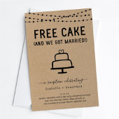 Free Cake Funny Empfang nur Einladung