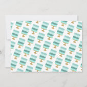 Free Cake Funny Modern Foto Hochzeit retten das Da Save The Date (Rückseite)