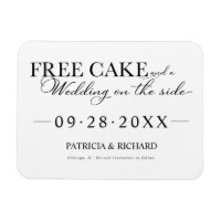 Free Cake Funny Wedding rettet das Datum