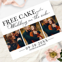 Free Cake Funny Wedding Save the Date 3 Foto