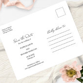 Free Cake Funny Wedding Save the Date 3 Foto Postkarte