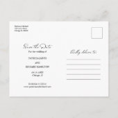 Free Cake Funny Wedding Save the Date 3 Foto Postkarte (Rückseite)