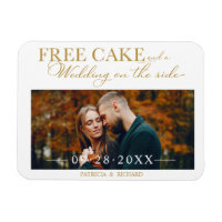 Free Cake Funny Wedding Save the Date Foto