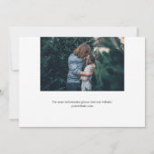 Free Cake Open Bar Funny Wedding Save The Date (Rückseite)