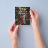 Free Cake Open Bar Retro Photo Save The Date Flyer (Gruppe)