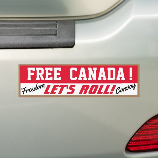 Free Canada Let's Roll! Autoaufkleber (Auf Auto)