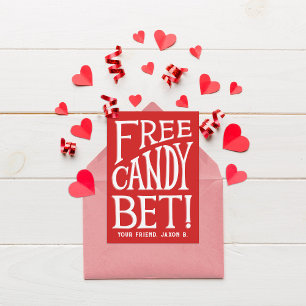 Free Candy Wette! Kinder-Klassenzimmer Valentine Einladung