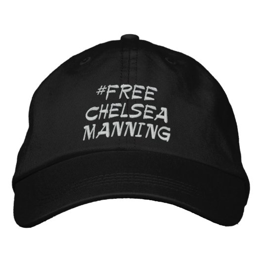 Free Chelsea Manning Bestickte Baseballkappe (Vorderseite)