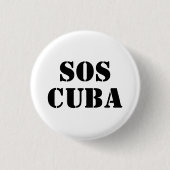 Free Cuba SOS Cuba Button-Taste Button (Vorderseite)