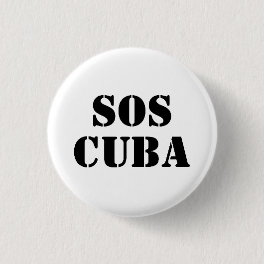 Free Cuba SOS Cuba Button-Taste Button (Vorderseite)