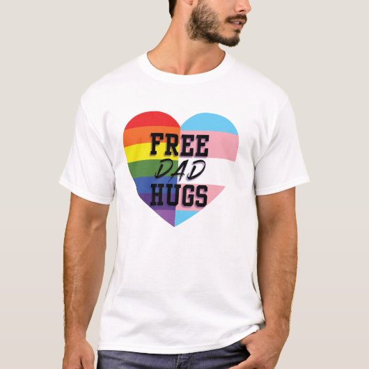 Free dad Hugs Long Sleeve T-Shirt (Vorderseite)