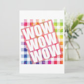 Free Day Wow - WOW WOW Mem Essential Einladung (Stehend Vorderseite)