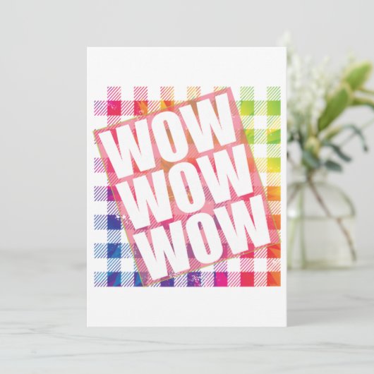 Free Day Wow - WOW WOW Mem Essential Einladung (Stehend Vorderseite)