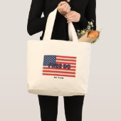 Free DC Bold Graphic Show Support für Washington Jumbo Stoffbeutel (Vorderseite (Produkt))