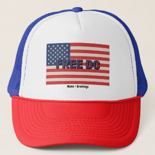 Free DC Bold Graphic Show Support für Washington Truckerkappe