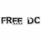 Free DC Der Sandwich-Typ Washington Free DC Aufkleber (Vorderseite)