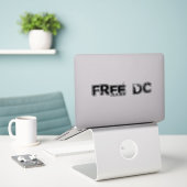 Free DC Der Sandwich-Typ Washington Free DC Aufkleber (Laptop auf Schreibtisch)