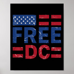 Free DC Patriotic Usa Flag Graphic Poster